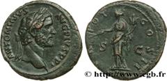 Roman coins ANTONINUS PIUS Type : As  Date : 139  Mint name / Town : Rome  Metal : copper  Diameter : 28  mm Orientation dies : 7  h. Weight : 11,67  g. Rarity : R1  Officine : 2e  Obverse legend : AN