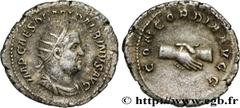 Roman coins BALBINUS Type : Antoninien  Date : mai - juin  Date : 238  Mint name / Town : Rome  Metal : silver  Millesimal fineness : 500  ‰ Diameter : 22  mm Orientation dies : 6  h. Weight : 3,49  g