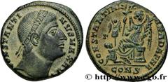 Roman coins CONSTANTINE I THE GREAT Type : Centenionalis ou nummus  Date : 328  Mint name / Town : Constantinople  Metal : copper  Diameter : 18,5  mm Orientation dies : 6  h. Weight : 3,33  g. Rarity