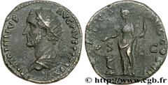 ANTONIN LE PIEUX(25/02/138-7/03/161)Titus Aurelius Fulvus Boionius Arrius AntoninusAuguste(10/07/138-7/03/161) Dupondius, (MB, ئ 24) N° v34_0512    Date : 152-153 Nom de l'atelier : Rome Métal : bronz