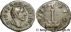 ANTONIN LE PIEUX (+7/03/161)Divus AntoninusConsécration de Marc Aurèle et de Lucius Vérus Denier N° v34_0516    Date : 162 Nom de l'atelier : Rome Métal : argent Diamètre : 17mm Axe des coins : 6h. Po