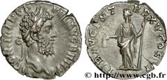 COMMODE(166-31/12/192)Lucius Aurelius CommodusAuguste(17/03/180-31/12/192) Denier N° v34_0559    Date : 190 Nom de l'atelier : Rome Métal : argent Diamètre : 17mm Axe des coins : 6h. Poids : 2,89g. De