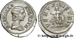 PLAUTILLE(+211)Publia Fulvia PlautillaAugusta(202-205) Denier N° v34_0602    Date : 204 Nom de l'atelier : Rome Métal : argent Diamètre : 20mm Axe des coins : 1h. Poids : 3,57g. Degré de rareté : R1 E