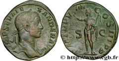 ALEXANDRE SEVERE(10/05/221-22/03/235)Marcus Aurelius Severus AlexanderAuguste (13/03/222-22/02/235) Sesterce, (GB, ئ 30) N° v34_0637    Date : 230 Nom de l'atelier : Rome Métal : bronze Diamètre : 30m