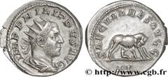 PHILIPPE Ier L'ARABE(03/244-09/249)Marcus Julius Philippus Antoninien N° v34_0676    Date : 248 Nom de l'atelier : Rome Métal : billon Diamètre : 21mm Axe des coins : 12h. Poids : 4,97g. Etat de conse