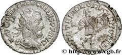 TREBONIEN GALLE(06/251-06/253)Caius Vibius Trebonianus Gallus Antoninien N° v34_0705    Date : 253 Nom de l'atelier : Syrie, Antioche Métal : billon Diamètre : 20mm Axe des coins : 12h. Poids : 3,69g.