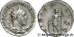 VOLUSIEN(06/251-06/253)Caius Vibius Afinius Gallus Vendumnianus VolusianusAuguste(11/251-05/253) Antoninien N° v34_0707    Date : 252 Nom de l'atelier : Rome Métal : billon Diamètre : 20,5mm Axe des c