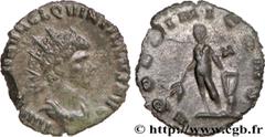 QUINTILLE(08-10 ou 11/270)Marcus Aurelius Claudius Quintillus Antoninien N° v34_0736    Date : 270 Nom de l'atelier : Rome Métal : billon Diamètre : 20mm Axe des coins : 6h. Poids : 2,56g. Degré de ra