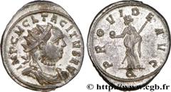 TACITE(11-12/275-06/276)Marcus Claudius Tacitus Aurelianus N° v34_0786    Date : 276 Nom de l'atelier : Italie, Ticinum Métal : billon Diamètre : 24mm Axe des coins : 6h. Poids : 4,60g. Etat de conser