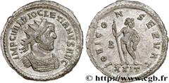 DIOCLETIEN(20/11/284-1/05/305)Caius Aurelius Valerius DiocletianusAuguste (20/11/284-1/05/305) Aurelianus N° v34_0830    Date : 292 Nom de l'atelier : Italie, Ticinum Métal : billon Diamètre : 23mm Ax