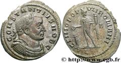 CONSTANCE Ier CHLORE(1/03/293-25/07/306)Flavius Valerius ConstantiusCésar(1/03/293-1/05/305) Follis ou nummus N° v34_0863    Date : 302-304 Nom de l'atelier : Lyonnaise, Lyon Métal : cuivre Diamètre :