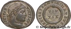 CONSTANTIN Ier LE GRAND(25/07/306-22/05/337)Flavius Valerius ConstantinusAuguste (25/12/307-22/05/337) Centenionalis ou nummus N° v34_0949    Date : 329 Nom de l'atelier : Rome Métal : cuivre Diamètre