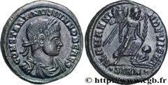CONSTANTIN II(1/03/317-04/340)Flavius Claudius Julius ConstantinusCésar(1/03/317-9/09/337) Centenionalis ou Nummus N° v34_1006    Date : 324-325 Nom de l'atelier : Pannonie, Sirmium Métal : cuivre Dia