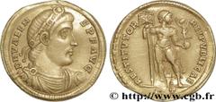 VALENS(28/03/364-9/08/378)Flavius Valens Solidus N° v34_1068    Date : 365 Nom de l'atelier : Rome Métal : or Diamètre : 20,5mm Axe des coins : 6h. Poids : 4,39g. Degré de rareté : R3 Etat de conserva