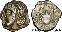MASSALIA - MARSEILLE(Ve - Ier siècles avant J.-C.) Litra au crabe et à l’M N° v34_1169    Date : c. 470-450 AC. Métal : argent Diamètre : 10mm Axe des coins : 6h. Poids : 0,87g. Degré de rareté : R2 E