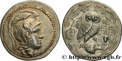 Greek Coins ATTICA - ATHENS Type : Tétradrachme stéphanophore  Date : c. 138-137 AC.  Mint name / Town : Athènes, Attique  Metal : silver  Diameter : 32  mm Orientation dies : 12  h. Weight : 16,87  g