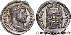 Roman coins DIOCLETIAN Type : Argenteus  Date : 294  Mint name / Town : Rome  Metal : silver  Millesimal fineness : 900  ‰ Diameter : 18,5  mm Orientation dies : 7  h. Weight : 3,08  g. Rarity : R2  O