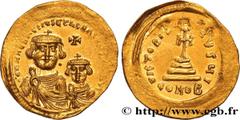Byzantine coins HERACLIUS and HERACLIUS CONSTANTINE Type : Solidus  Date : 613-616  Mint name / Town : Constantinople  Metal : gold  Millesimal fineness : 1.000  ‰ Diameter : 23  mm Orientation dies :