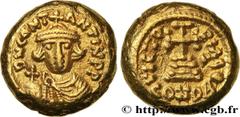 Byzantine coins CONSTANS II Type : Solidus  Date : indiction 1  Date : 642-643  Mint name / Town : Carthage  Metal : gold  Millesimal fineness : 1000  ‰ Diameter : 11,5  mm Orientation dies : 6  h. We