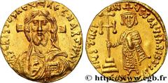 Byzantine coins JUSTINIAN II Type : Solidus  Date : 692-695  Mint name / Town : Constantinople  Metal : gold  Millesimal fineness : 1000  ‰ Diameter : 19  mm Orientation dies : 6  h. Weight : 4,44  g.