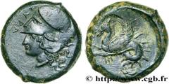 Greek Coins SICILY - SYRACUSE Type : Litra  Date : c. 400-367 AC.  Mint name / Town : Syracuse, Sicile  Metal : bronze  Diameter : 18  mm Orientation dies : 10  h. Weight : 6,42  g. Rarity : R1  Obver