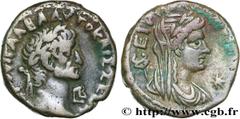 Provincial Coins GALBA Type : Tétradrachme  Date : 68-69  Mint name / Town : Alexandrie, Égypte  Metal : billon  Millesimal fineness : 150  ‰ Diameter : 24,5  mm Orientation dies : 11  h. Weight : 12,