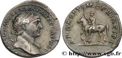 Roman coins TRAJANUS Type : Denier  Date : 113  Mint name / Town : Rome  Metal : silver  Millesimal fineness : 900  ‰ Diameter : 19  mm Orientation dies : 7  h. Weight : 3,41  g. Rarity : R1  Officine