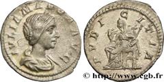 Roman coins JULIA MAESA Type : Denier  Date : 222  Mint name / Town : Rome  Metal : silver  Millesimal fineness : 500  ‰ Diameter : 20  mm Orientation dies : 6  h. Weight : 2,14  g. Obverse legend : I