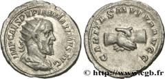 Roman coins PUPIENUS Type : Antoninien  Date : 238  Mint name / Town : Rome  Metal : silver  Millesimal fineness : 500  ‰ Diameter : 22,5  mm Orientation dies : 6  h. Weight : 5,05  g. Rarity : R2  Of