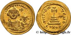 Byzantine coins HERACLIUS and HERACLIUS CONSTANTINE Type : Solidus  Date : 616-625  Mint name / Town : Constantinople  Metal : gold  Millesimal fineness : 1.000  ‰ Diameter : 22,5  mm Orientation dies