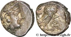 Greek Coins ATTICA - ATHENS Type : Tétradrachme  Date : c. 353- 320/294 AC.  Mint name / Town : Athènes, Attique  Metal : silver  Diameter : 24  mm Orientation dies : 7  h. Weight : 17,25  g. Rarity :