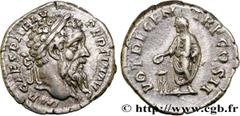 Roman coins PERTINAX Type : Denier  Date : 193  Mint name / Town : Rome  Metal : silver  Millesimal fineness : 800  ‰ Diameter : 18  mm Orientation dies : 6  h. Weight : 3,38  g. Rarity : R2  Obverse 