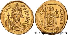 Byzantine coins PHOCAS Type : Solidus  Date : 607-609  Mint name / Town : Constantinople  Metal : gold  Millesimal fineness : 1.000  ‰ Diameter : 21  mm Orientation dies : 7  h. Weight : 4,37  g. Offi