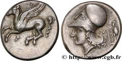 Greek Coins CORINTHIA - CORINTH Type : Statère  Date : c. 340 AC  Mint name / Town : Corinthe, Corinthie  Metal : silver  Diameter : 21  mm Orientation dies : 3  h. Weight : 8,55  g. Rarity : R1  Obve