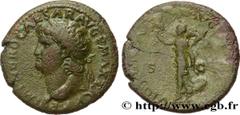 Roman coins NERO Type : Dupondius  Date : 66  Mint name / Town : Lyon   Metal : copper  Diameter : 29,5  mm Orientation dies : 6  h. Weight : 10,77  g. Rarity : R2  Obverse legend : IMP NERO CAESAR AV