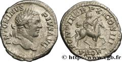 Roman coins CARACALLA Type : Denier  Date : 208  Mint name / Town : Rome  Metal : silver  Millesimal fineness : 550  ‰ Diameter : 20  mm Orientation dies : 1  h. Weight : 3,10  g. Rarity : R1  Officin
