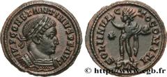 Roman coins CONSTANTINE I THE GREAT Type : Follis ou nummus  Date : 313  Mint name / Town : Londres  Metal : copper  Diameter : 21,5  mm Orientation dies : 6  h. Weight : 3,48  g. Obverse legend : IMP