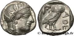 Greek Coins ATTICA - ATHENS Type : Tétradrachme  Date : c. 430 AC.  Mint name / Town : Athènes  Metal : silver  Diameter : 24  mm Orientation dies : 1  h. Weight : 17,24  g. Obverse legend : Anépigrap