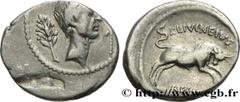 Roman coins JULIUS CAESAR Type : Denier  Date : 42 AC.  Mint name / Town : Rome  Metal : silver  Millesimal fineness : 950  ‰ Diameter : 16,5  mm Orientation dies : 7  h. Weight : 3,66  g. Rarity : R3