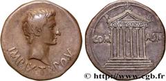 Roman coins AUGUSTUS Type : Cistophore  Date : c.19-18 AC.  Mint name / Town : Pergame  Metal : silver  Millesimal fineness : 950  ‰ Diameter : 25,5  mm Orientation dies : 12  h. Weight : 11,80  g. Ra