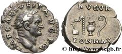 Roman coins VESPASIAN Type : Denier  Date : 70-71  Mint name / Town : Rome  Metal : silver  Millesimal fineness : 900  ‰ Diameter : 17,5  mm Orientation dies : 5  h. Weight : 3,45  g. Rarity : R1  Obv