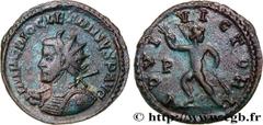 Roman coins DIOCLETIAN Type : Aurelianus  Date : 287  Mint name / Town : Lyon  Metal : billon  Millesimal fineness : 50  ‰ Diameter : 22,5  mm Orientation dies : 1  h. Weight : 4,40  g. Rarity : R3  O
