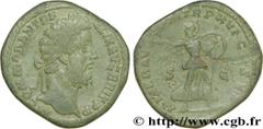 COMMODE(166-31/12/192)Lucius Aurelius CommodusAuguste(17/03/180-31/12/192) Sesterce, (GB, ئ 33) N° v36_0501    Date : 191 Nom de l'atelier : Rome Métal : cuivre Diamètre : 32,5mm Axe des coins : 6h. P