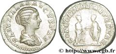 PLAUTILLE et CARACALLA Denier N° v36_0533    Date : 202 Nom de l'atelier : Rome Métal : argent Diamètre : 18mm Axe des coins : 6h. Poids : 3,83g. Degré de rareté : R1 Etat de conservation : SUP/TTB Pr