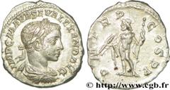 ALEXANDRE SEVERE(10/05/221-22/03/235)Marcus Aurelius Severus AlexanderAuguste (13/03/222-22/02/235) Denier N° v36_0550    Date : 222 Nom de l'atelier : Rome Métal : argent Diamètre : 19,5mm Axe des co