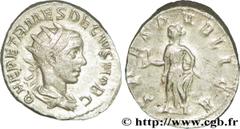 HERENNIUS ETRUSCUS(printemps 250-06/251)Quintus Herennius Etruscus Messius DeciusFils de Trajan Dèce - César(250-251) Antoninien N° v36_0637    Date : 250-251 Nom de l'atelier : Rome Métal : billon Di