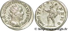TREBONIEN GALLE(06/251-06/253)Caius Vibius Trebonianus Gallus Antoninien N° v36_0641    Date : 253 Nom de l'atelier : Syrie, Antioche Métal : billon Diamètre : 21mm Axe des coins : 12h. Poids : 3,97g.