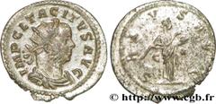 TACITE(11-12/275-06/276)Marcus Claudius Tacitus Aurelianus N° v36_0710    Date : 276 Nom de l'atelier : Gaule, Lyon Métal : billon Diamètre : 23mm Axe des coins : 12h. Poids : 3,07g. Etat de conservat