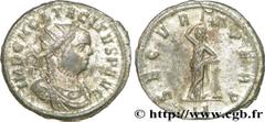TACITE(11-12/275-06/276)Marcus Claudius Tacitus Aurelianus N° v36_0719    Date : 276 Nom de l'atelier : Italie, Ticinum Métal : billon Diamètre : 21,5mm Axe des coins : 6h. Poids : 3,58g. Degré de rar