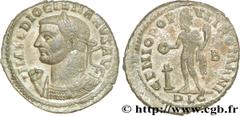 DIOCLETIEN(20/11/284-1/05/305)Caius Aurelius Valerius DiocletianusAuguste (20/11/284-1/05/305) Follis ou nummus N° v36_0762    Date : 302-304 Nom de l'atelier : Lyonnaise, Lyon Métal : cuivre Diamètre